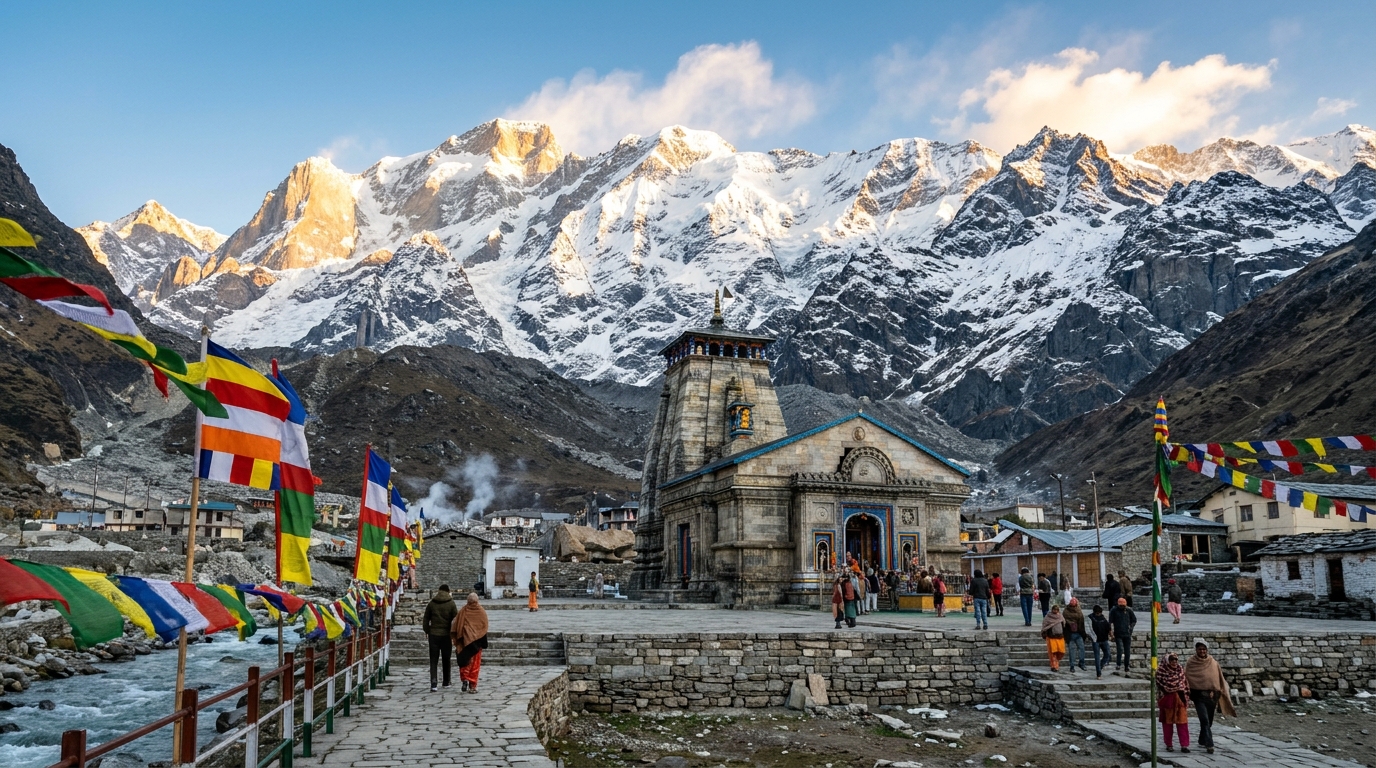 Kedarnath panoramic view